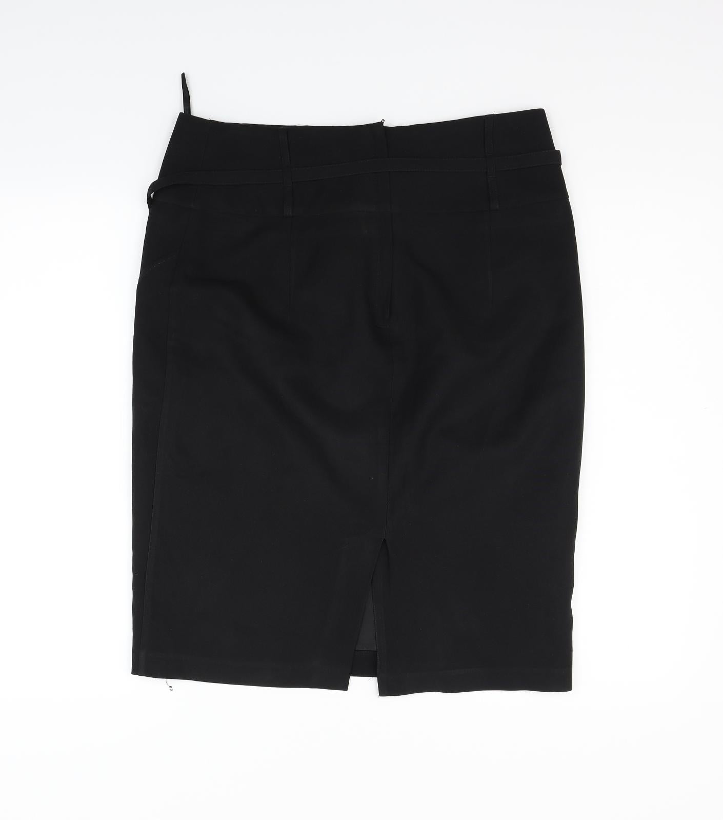 Atmosphere Womens Black   Flare Skirt Size 14  - BELTED