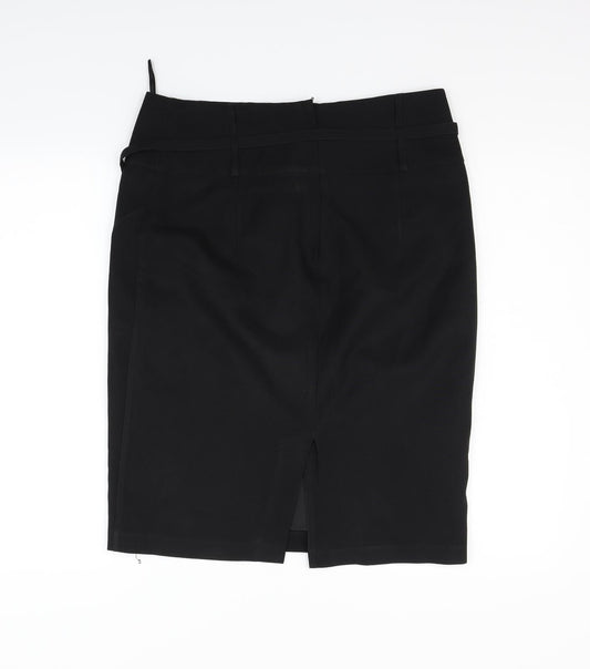 Atmosphere Womens Black   Flare Skirt Size 14  - BELTED
