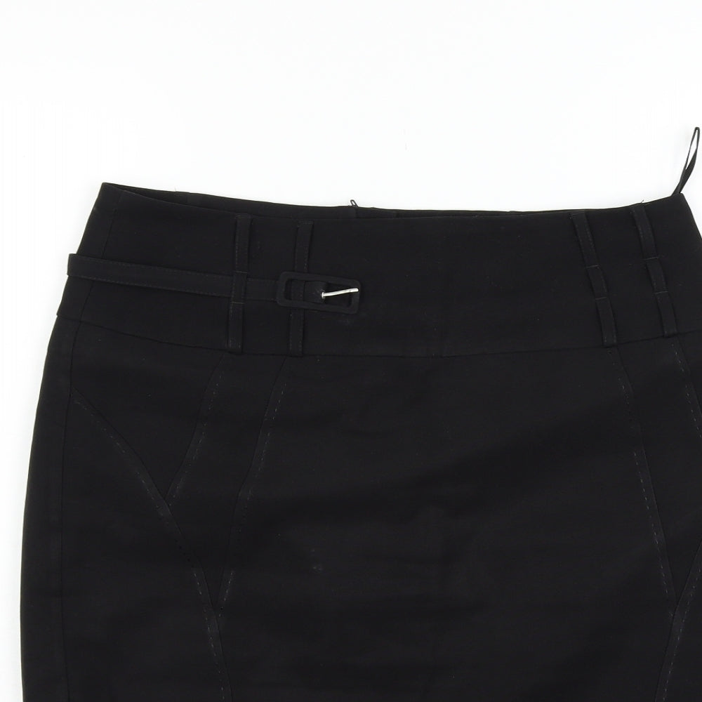 Atmosphere Womens Black   Flare Skirt Size 14  - BELTED