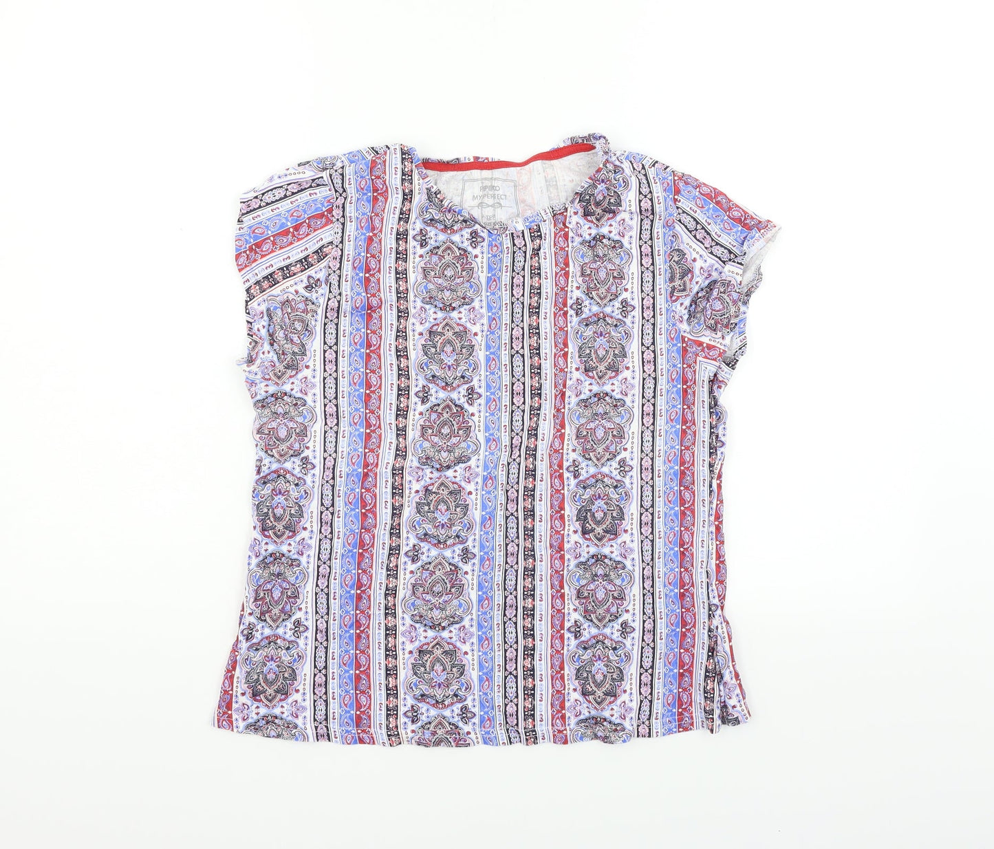 Womens UK Size 10 PEP&CO Blue Basic Blouse