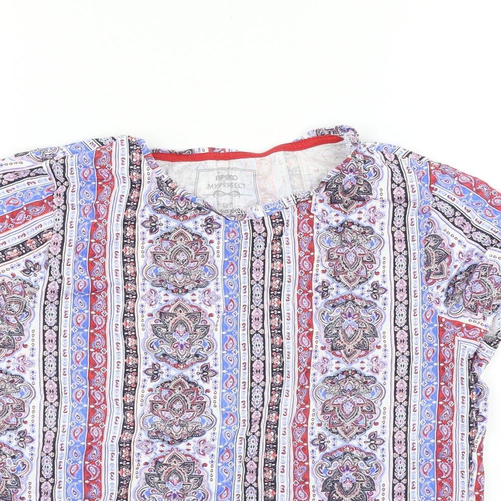 Womens UK Size 10 PEP&CO Blue Basic Blouse