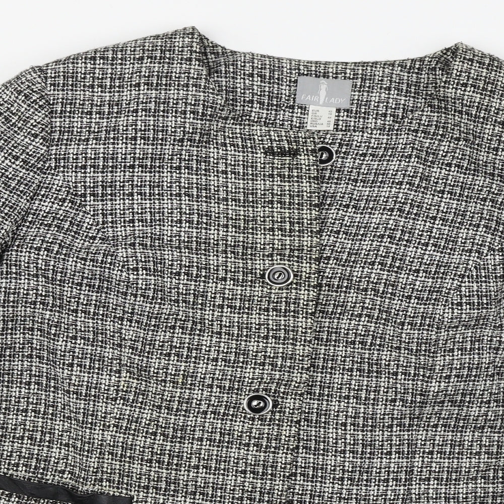 Fair Lady  Womens White   Jacket Blazer Size 16