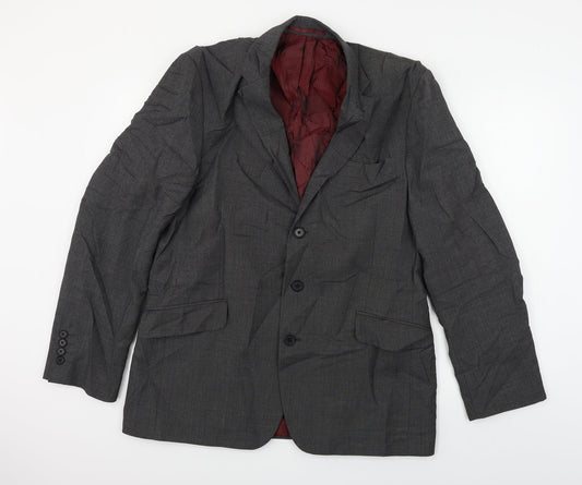 Mens UK Size 34 Preworn Regular Grey Suit Jacket