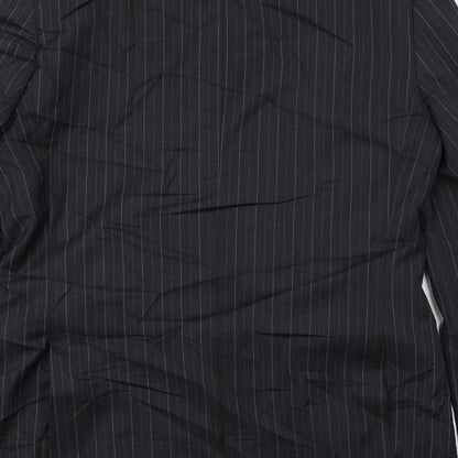 tom england Mens Black Striped  Jacket Blazer Size 42