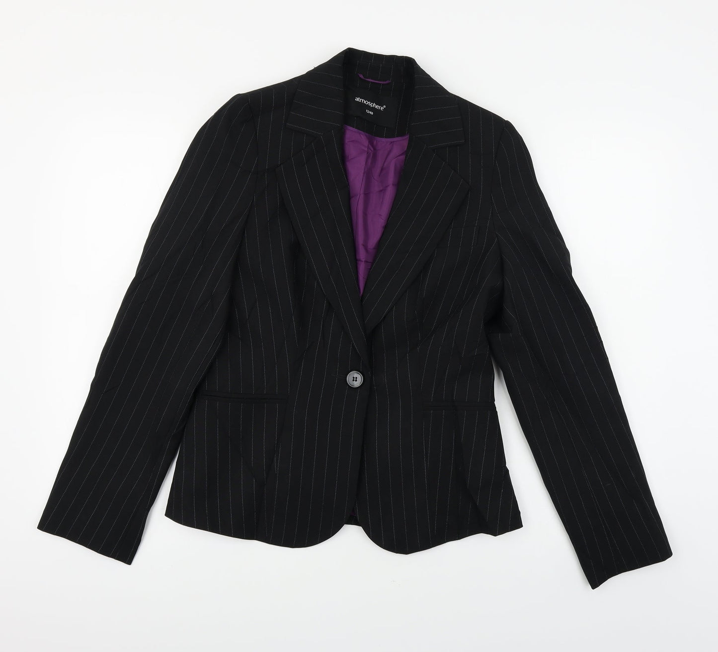 Atmosphere  Womens Black   Jacket Sport Coat Size 12