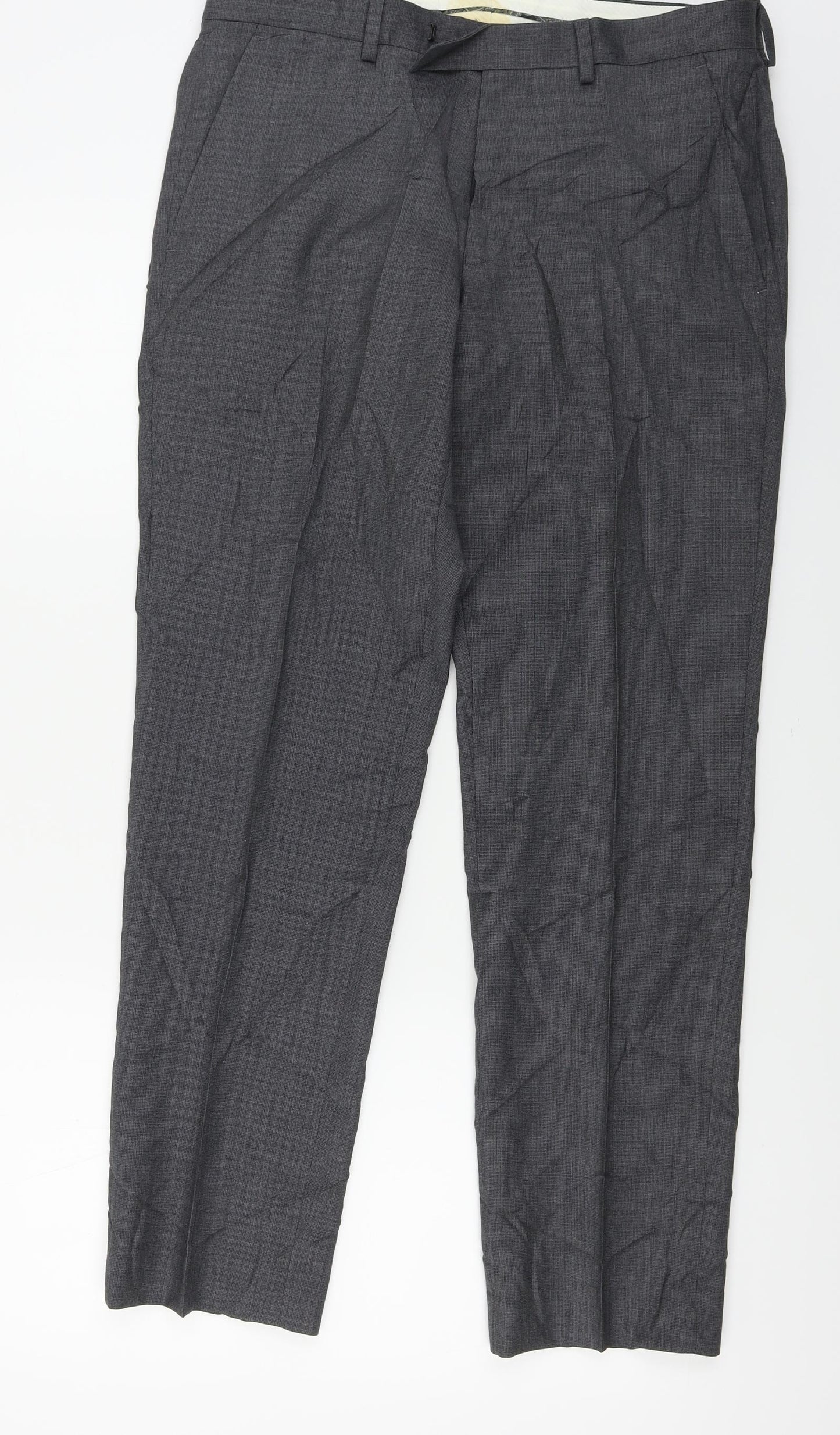Womens UK Size 29 in Marks and Spencer Regular Fit  Grey Trousers
