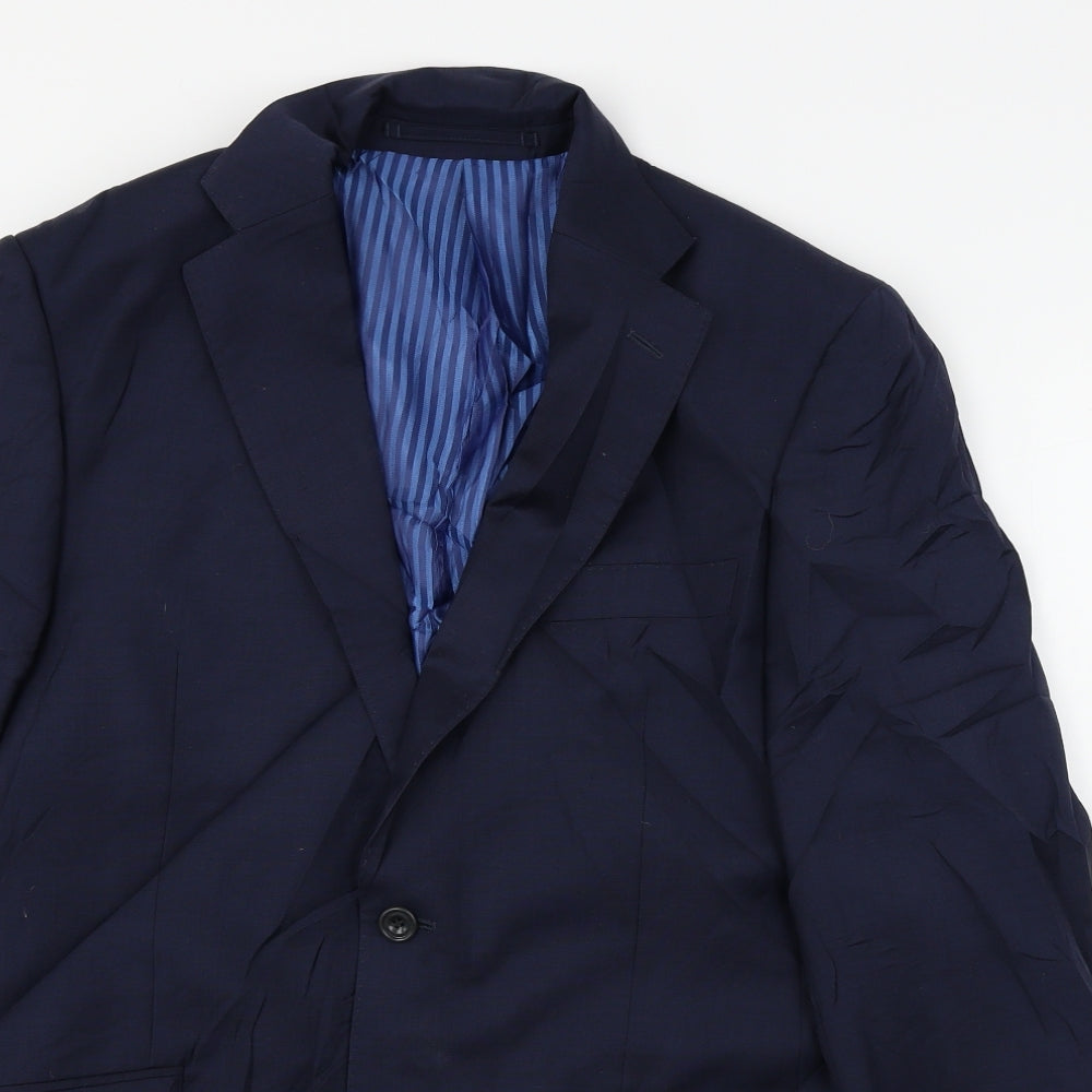 Mens UK Size M Marks and Spencer Regular Blue Suit Jacket