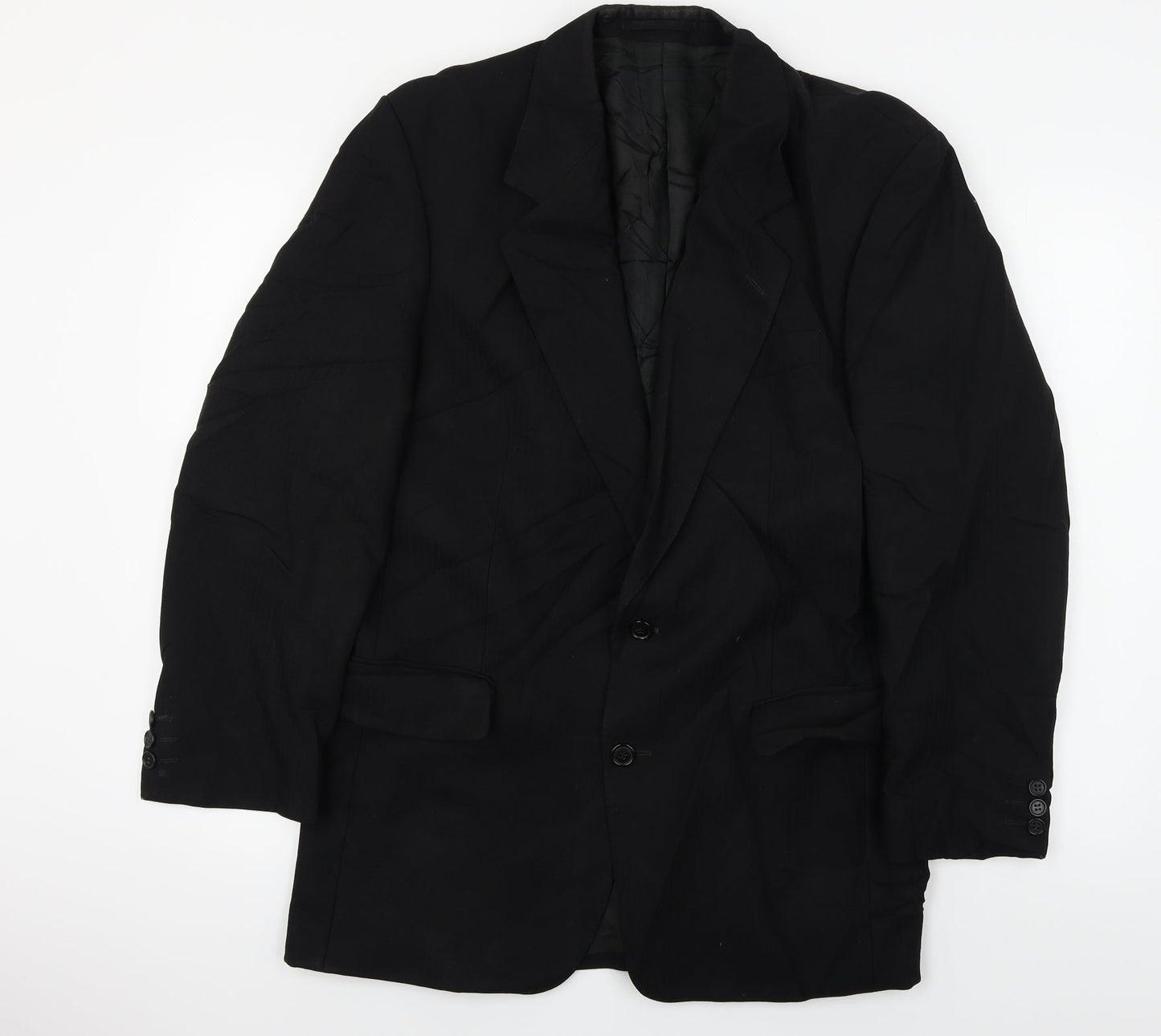 Mens UK Size L Preworn Regular Black Suit Jacket