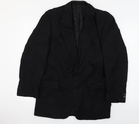 Mens UK Size L Preworn Regular Black Suit Jacket