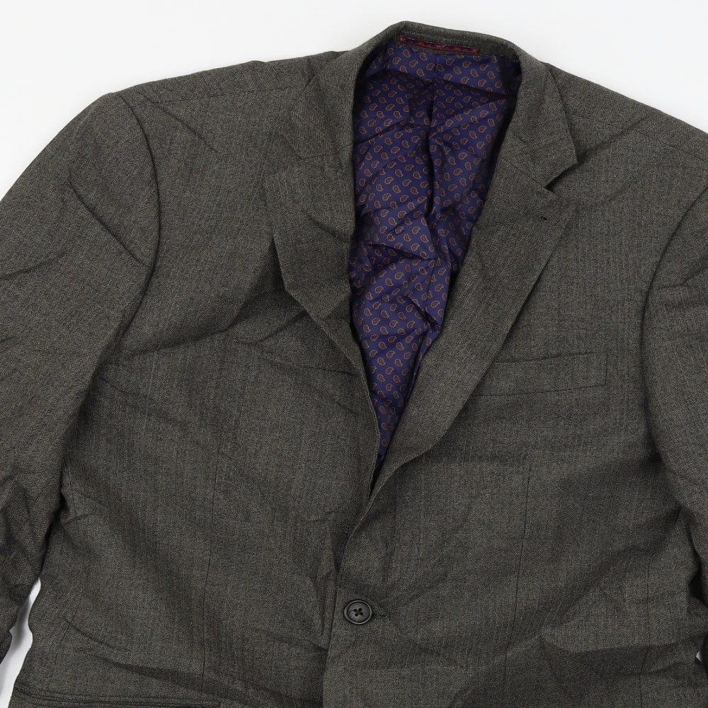 Mens UK Size 36 NEXT Regular Brown Suit Jacket