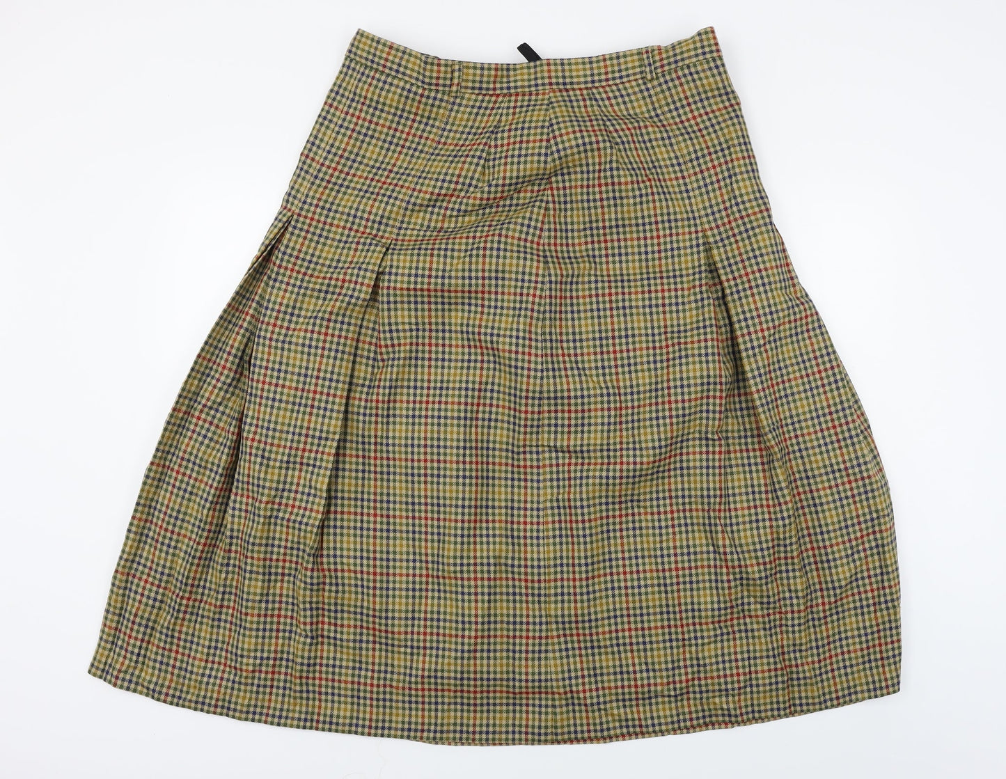 Equorian  Womens Beige Check  A-Line Skirt Size 32 in