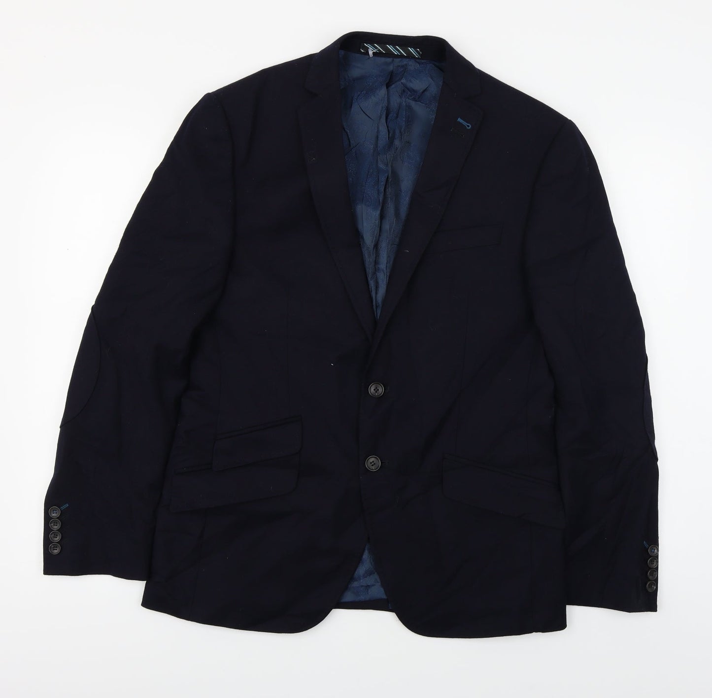 Mens UK Size 38 Marks and Spencer Regular Blue Suit Jacket