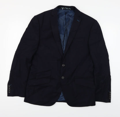 Mens UK Size 38 Marks and Spencer Regular Blue Suit Jacket