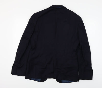 Mens UK Size 38 Marks and Spencer Regular Blue Suit Jacket
