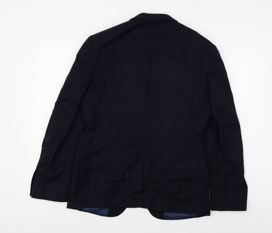 Mens UK Size 38 Marks and Spencer Regular Blue Suit Jacket