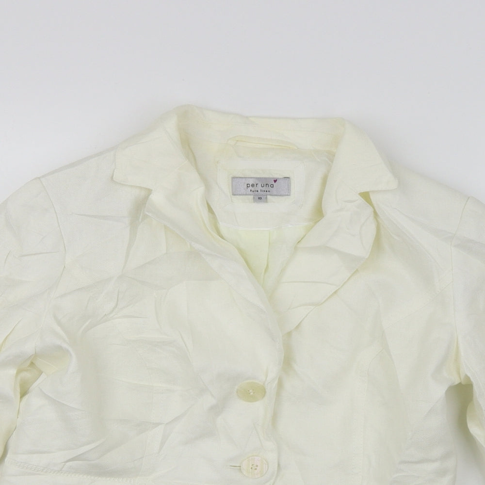 Per Una Womens White   Jacket Blazer Size 10