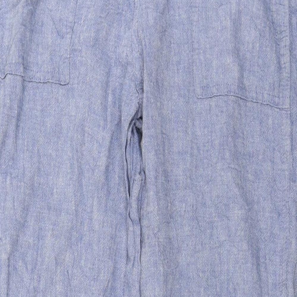 Womens UK Size 30 in F&F Regular Fit  Blue Trousers
