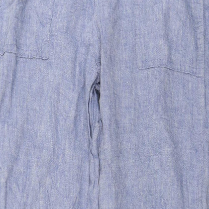 Womens UK Size 30 in F&F Regular Fit  Blue Trousers