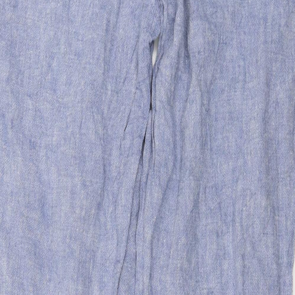 Womens UK Size 30 in F&F Regular Fit  Blue Trousers