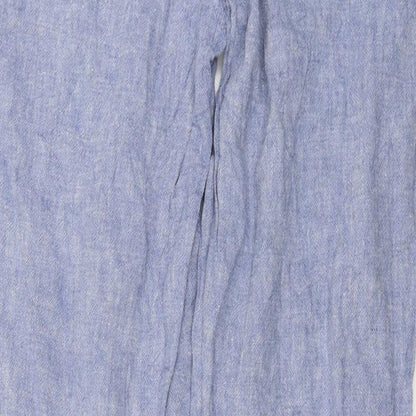 Womens UK Size 30 in F&F Regular Fit  Blue Trousers