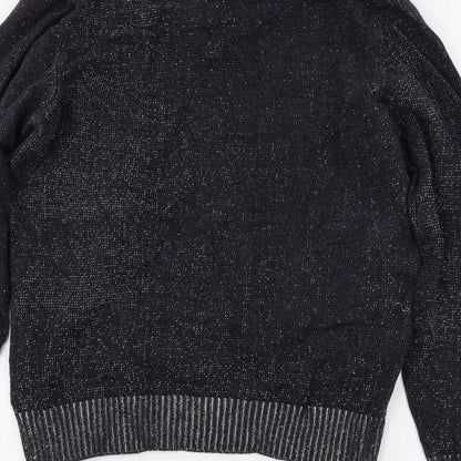 H&M Womens Black   Pullover Jumper Size L