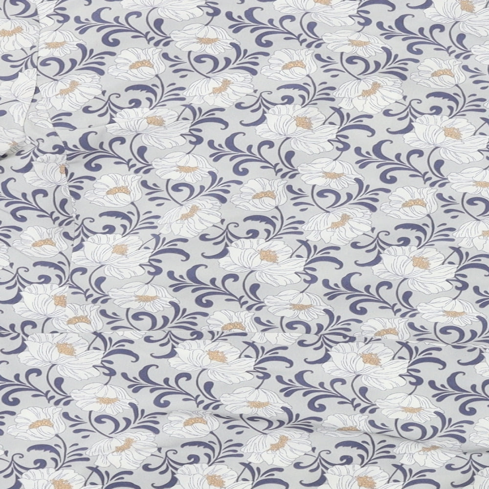 New Look  Womens Grey Floral  Jacket Blazer Size 10