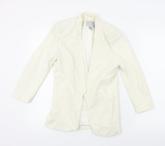 H&M  Womens Ivory   Jacket Blazer Size 6