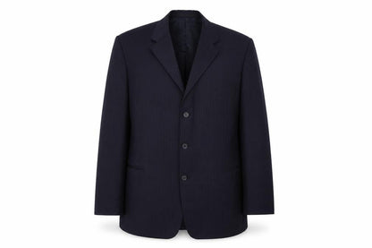 Super 100's  Mens Blue Striped  Jacket Blazer Size 46