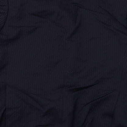 Super 100's  Mens Blue Striped  Jacket Blazer Size 46