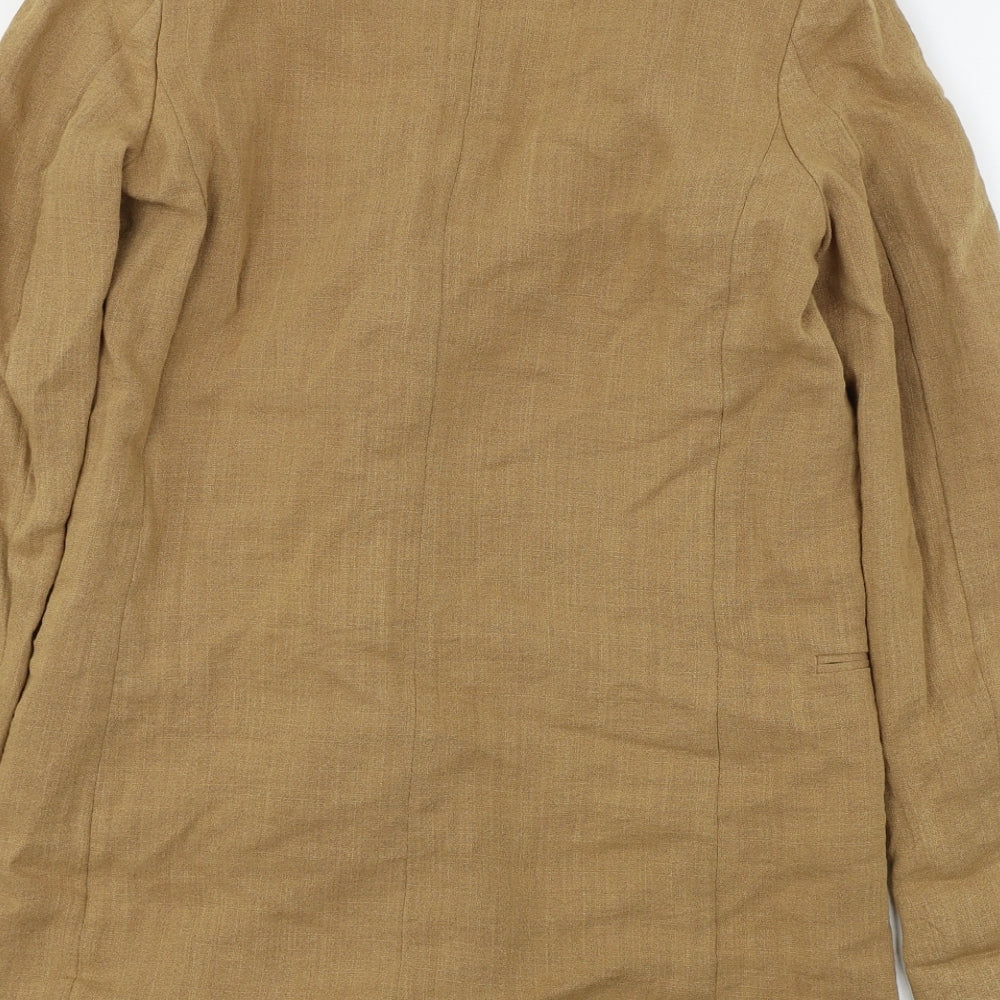 H&M  Womens Brown   Jacket Blazer Size 8