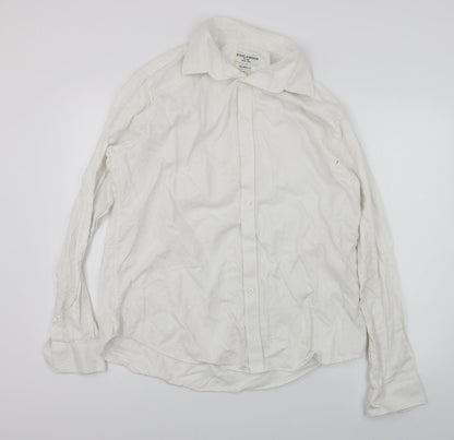 stovel & mason  Mens White    Button-Up Size 18