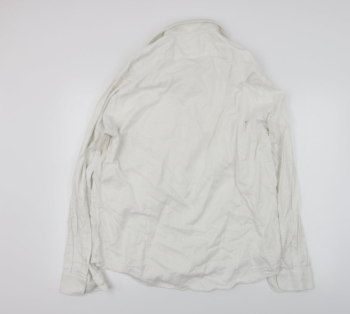 stovel & mason  Mens White    Button-Up Size 18