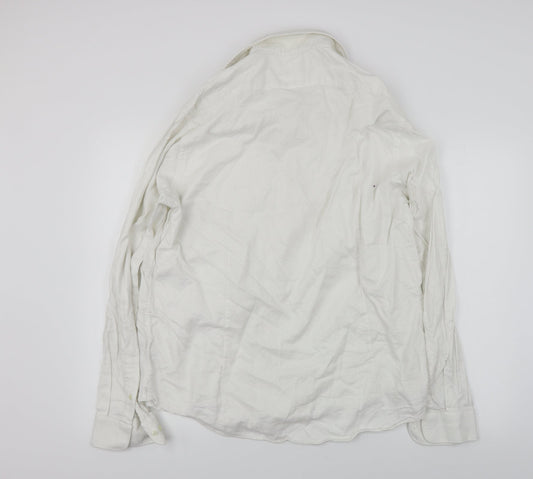 stovel & mason  Mens White    Button-Up Size 18