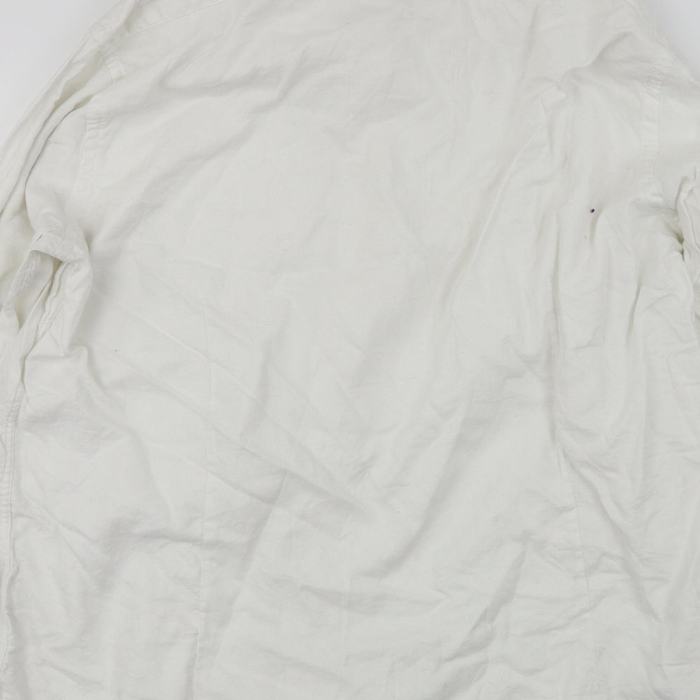 stovel & mason  Mens White    Button-Up Size 18