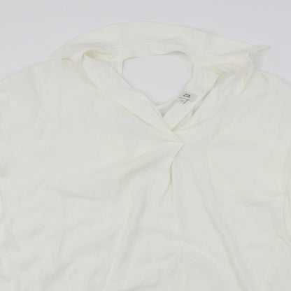 Womens UK Size 10 river island White Basic Blouse