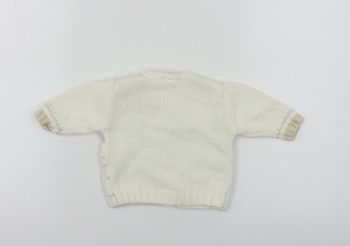 Next  Boys Ivory Paisley  Pullover Jumper Size 0-3 Months