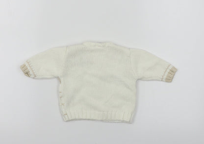 Next  Boys Ivory Paisley  Pullover Jumper Size 0-3 Months