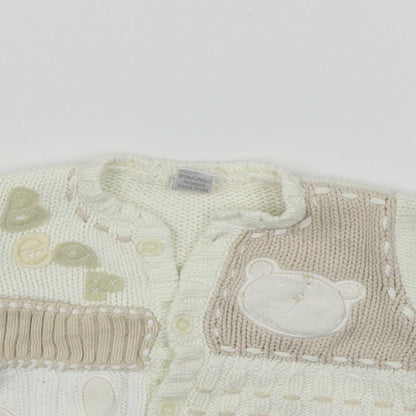 Next  Boys Ivory Paisley  Pullover Jumper Size 0-3 Months