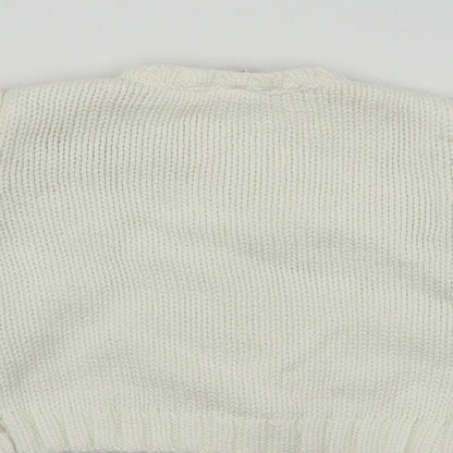 Next  Boys Ivory Paisley  Pullover Jumper Size 0-3 Months