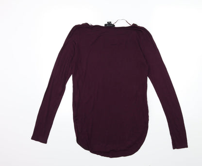 Atmosphere Womens Purple   Basic T-Shirt Size 8