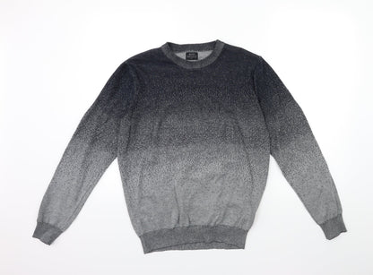 ACW85 Mens Grey  Knit Pullover Jumper Size M