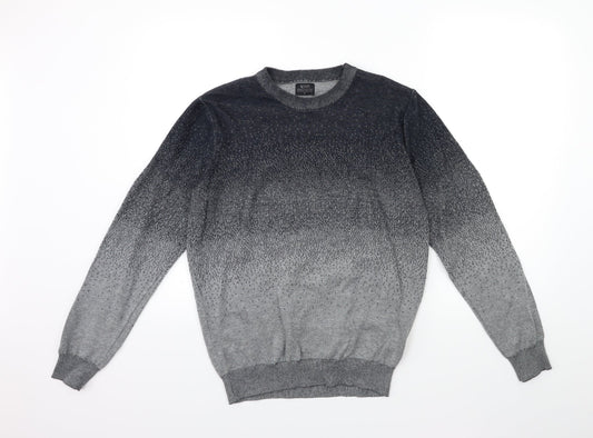 ACW85 Mens Grey  Knit Pullover Jumper Size M