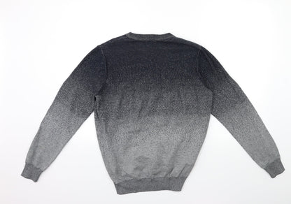 ACW85 Mens Grey  Knit Pullover Jumper Size M