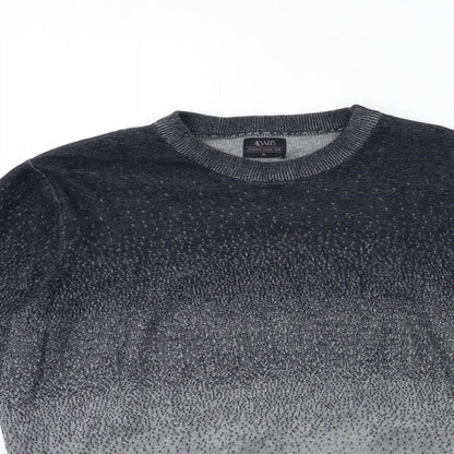 ACW85 Mens Grey  Knit Pullover Jumper Size M