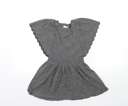 Ella Moss Girls Grey   Jumper Dress  Size 7 Years