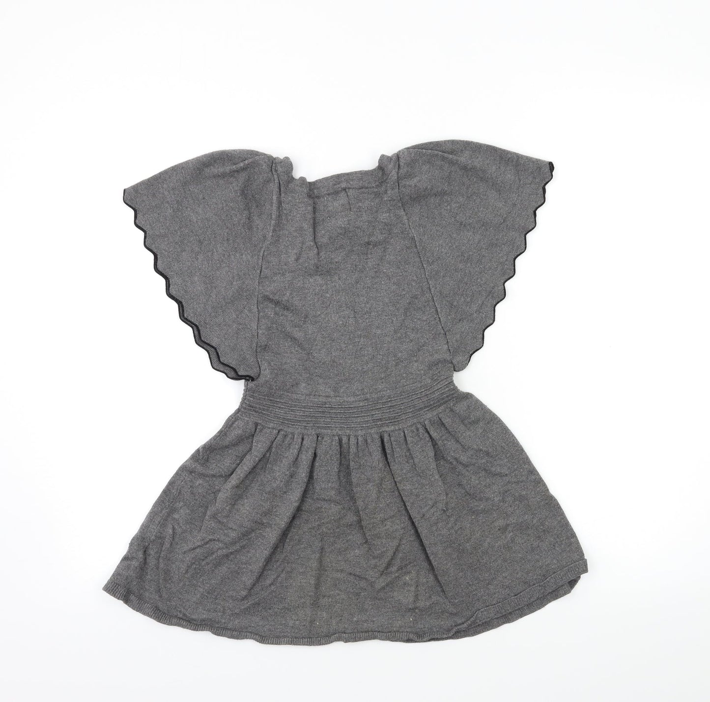 Ella Moss Girls Grey   Jumper Dress  Size 7 Years