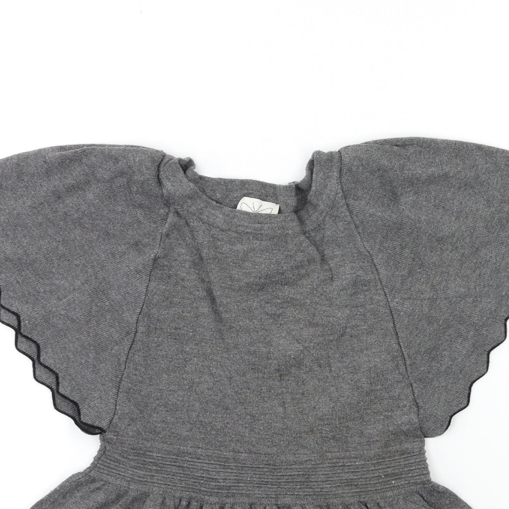 Ella Moss Girls Grey   Jumper Dress  Size 7 Years