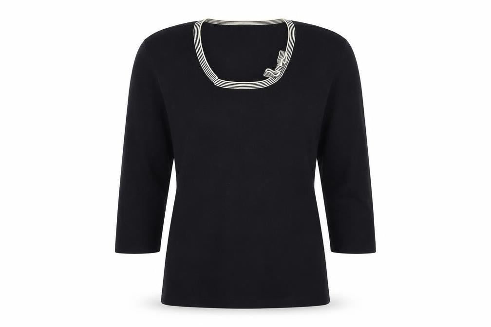 Womens UK Size 12 Berkertex Black Basic T-Shirt