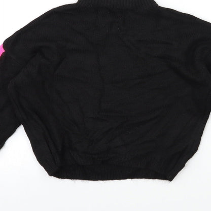 Primark Womens Black  Knit Pullover Jumper Size 4