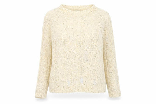 Apricot Womens Beige  Knit Pullover Jumper Size S